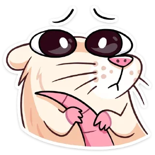 Telegram sticker ☹️ Нутри от @TgSticker