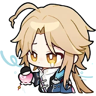 Telegram sticker 😥 chibi @hstarrailstickers :: @fStikBot