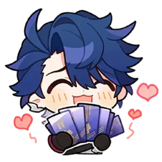 Telegram sticker ❤️ chibi @hstarrailstickers :: @fStikBot