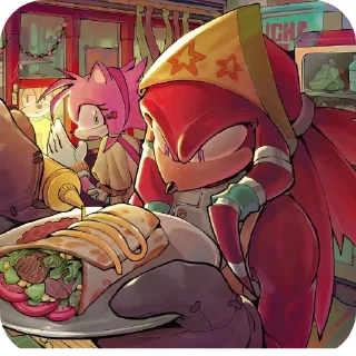 Telegram sticker 📖 Knuckles the echidna part 2 @KnucklesTheRedEchidna