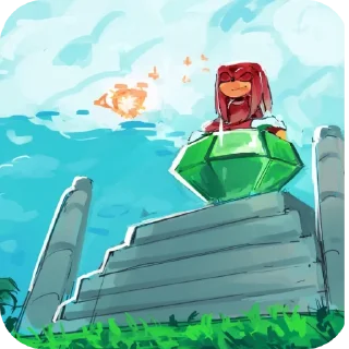 Video sticker 🖼 Knuckles the echidna part 2 @KnucklesTheRedEchidna