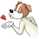 Telegram sticker 😘 Party Dog