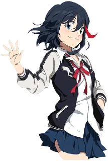 Telegram sticker 👋 Ryuko Matoi Fan Art (KILL la KILL) @Missing_Stickers