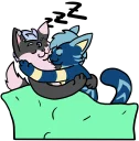 Telegram stiker 💤 Jäzz & Nyx