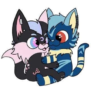 Telegram stiker 🤗 Jäzz & Nyx