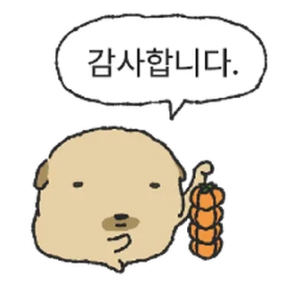 Telegram sticker ⭐ 시골 뚱개 @moe_sticker_bot