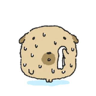 Telegram sticker ⭐ 시골 뚱개 @moe_sticker_bot