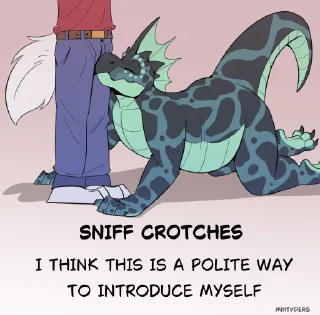 Telegram sticker 👃 Mintydoggos