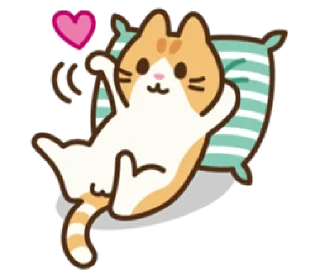 Telegram sticker 😌 Chewy the Kitty | @cutestickers4you