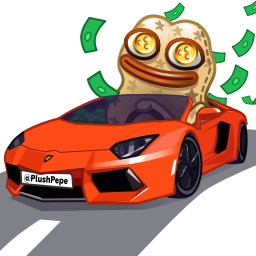 Telegram sticker 🤑 @PlushPepe