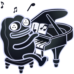 Telegram sticker 🎵 @PlushPepe
