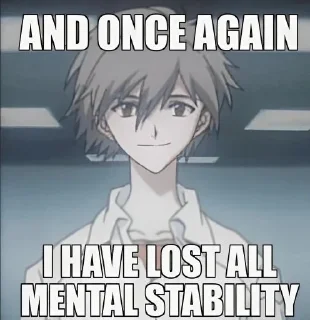 Telegram sticker 🙂 Evangelion Shit @sortstickers