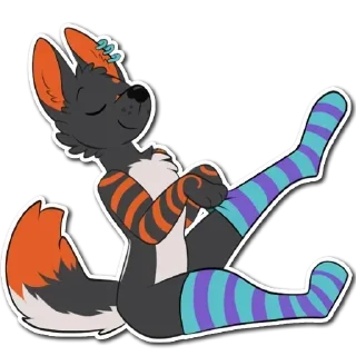 Telegram sticker 😌 фурри от соло 12