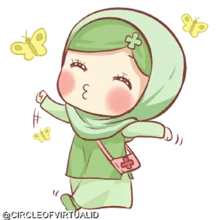 Video sticker 😗 @CIRCLEOFVIRTUALID hijab girl