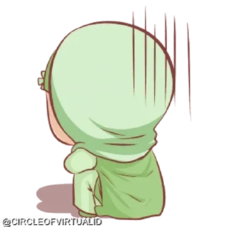 Telegram sticker 😡 @CIRCLEOFVIRTUALID hijab girl