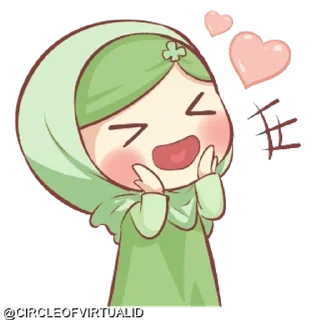 Video sticker 🖤 @CIRCLEOFVIRTUALID hijab girl
