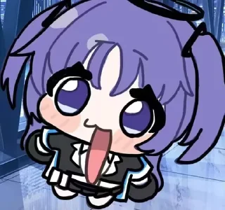 Telegram sticker 😦 千年 PNG vol.1 @tsugumi42