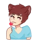 Sticker 😉 CatBoy🌸 (@Valeria_Fills_Art)