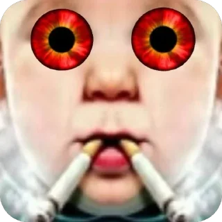 Telegram sticker 🫥 КУМКВАТ HORROR