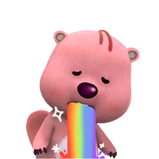 Telegram sticker ⭐ 잔망 루피 7 @moe_sticker_bot