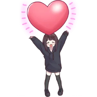 Telegram sticker ❤️ Куруми-чан 20 @Nyasticks