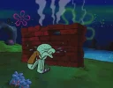 Telegram sticker 😭 - Squidward - by: @Amirreza_nk