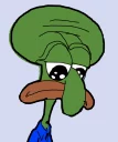 Telegram sticker 😞 - Squidward - by: @Amirreza_nk