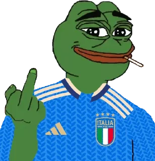 Telegram sticker 🖕 Italy World Cup 2026 by 🇮🇹[ @PepeAlireza ]🏆️