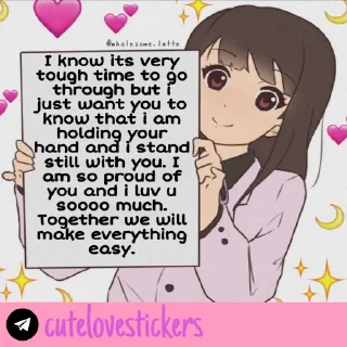 Video sticker 🥺 Wholesome Love 💜 @cutelovestickers