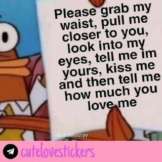 Video sticker 🥺 Wholesome Love 💜 @cutelovestickers