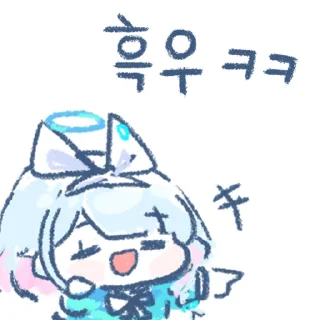 Telegram sticker 😊 블루아카콘