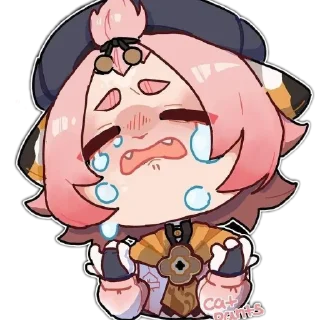 Telegram sticker 😭 Кабаанчекее 🥟