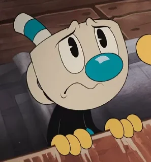 Telegram sticker 😣 Mugman my beloved :: @fStikBot
