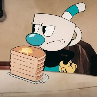 Telegram sticker 🥞 Mugman my beloved :: @fStikBot