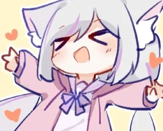 Telegram sticker ❤️ Nekocat的表情包