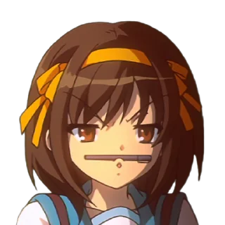 Telegram sticker 🥸 Haruhi Suzumiya