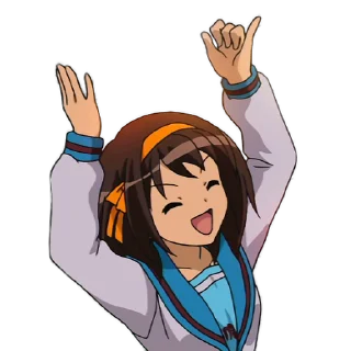 Telegram sticker 🥳 Haruhi Suzumiya