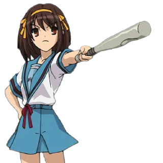 Telegram sticker 😡 Haruhi Suzumiya