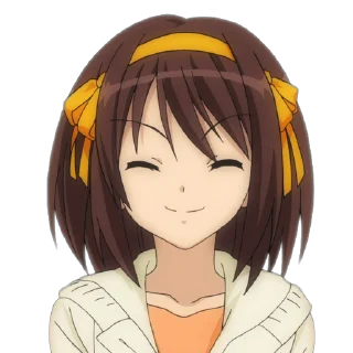 Telegram sticker 🙃 Haruhi Suzumiya