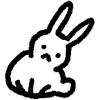 Sticker 🐇 cute rabbit @uwuBerry