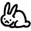 Sticker 🐇 cute rabbit @uwuBerry