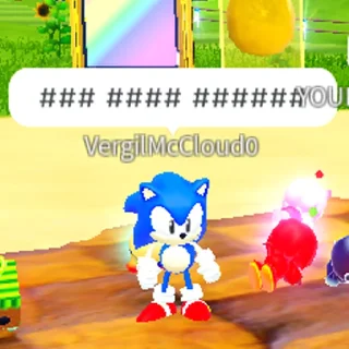 Telegram stiker 😶 БЕШАНЫЙ СОНИК СПИД СИМУЛЯТОР