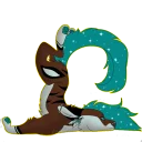 Telegram sticker 😑 Blue