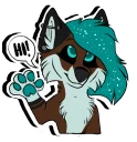 Sticker 👋 Blue