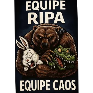 Sticker 😀 Equipe do Comando 🐻👹