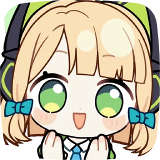 Video sticker 👏 Midori Blue Archive @fix_x_fox