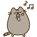 Video sticker 🎤 pusheen ➜ @emoji1