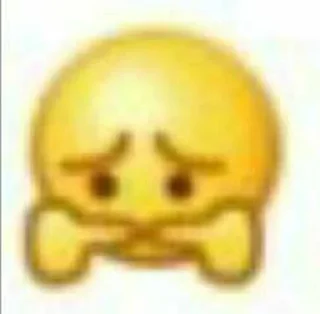 Sticker 😔 carinha triste