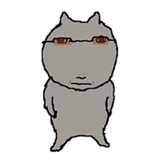 Sticker ⭐ 돌아온 색안경 낀 고양이 @moe_sticker_bot