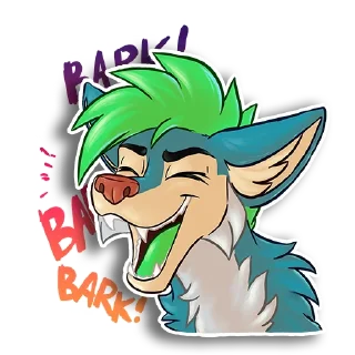 Телеграм стикер 😄 Ebb OwO the Wusky